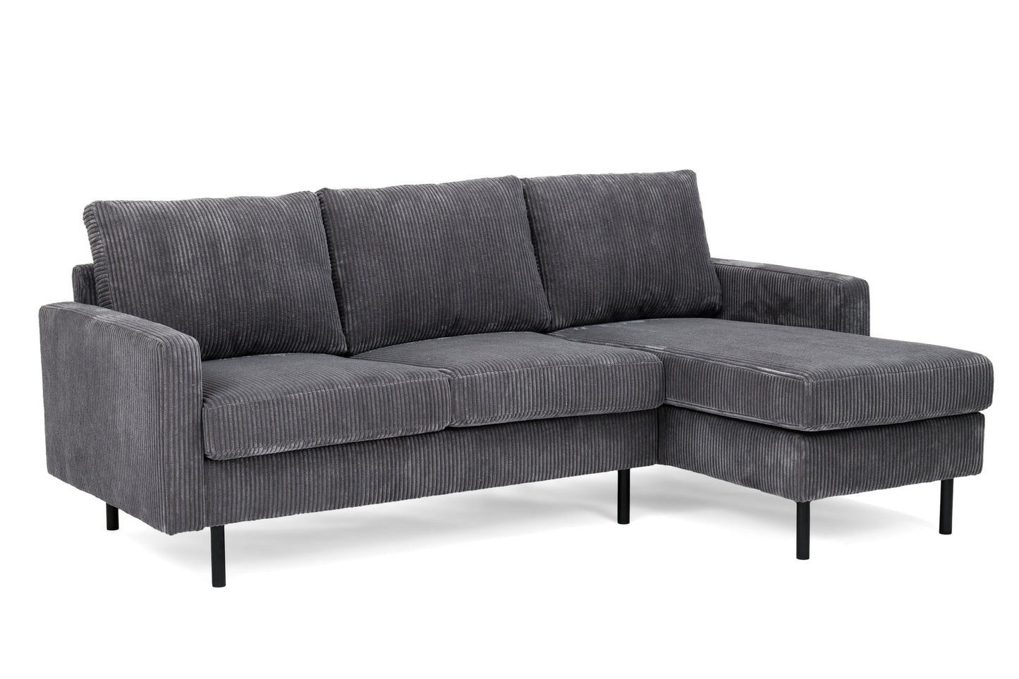 3-zitsbank CL L+R, stof RIB, R230 antraciet