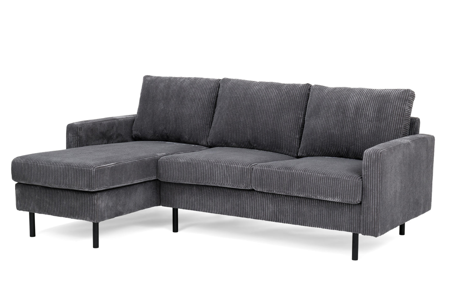 3-zitsbank CL L+R, stof RIB, R230 antraciet