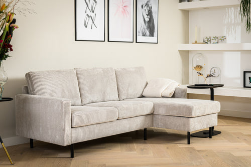 3-zitsbank CL L+R, stof RIB, R920 naturel