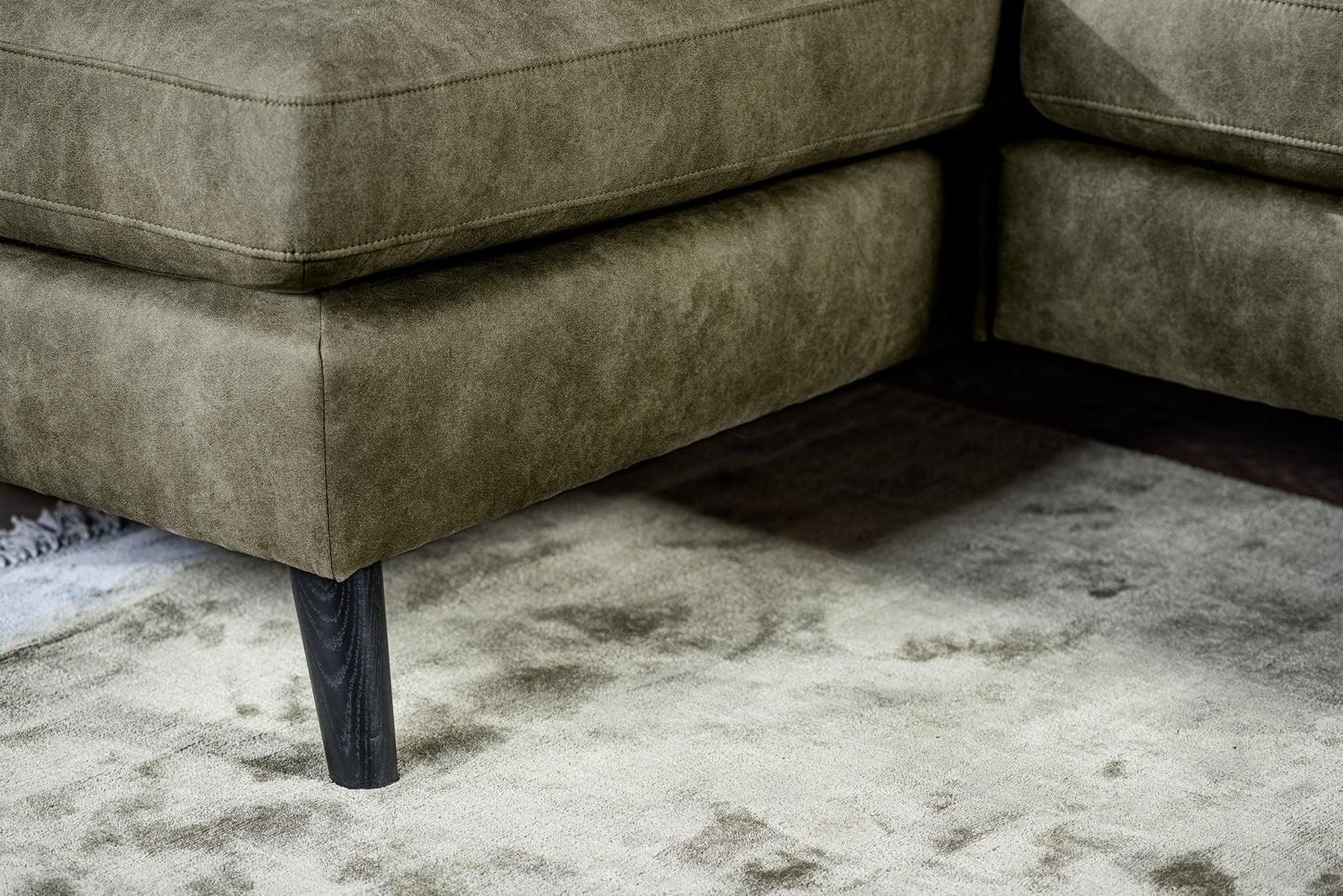 3-zitsbank CL L+R, stof Savannah S156 groen