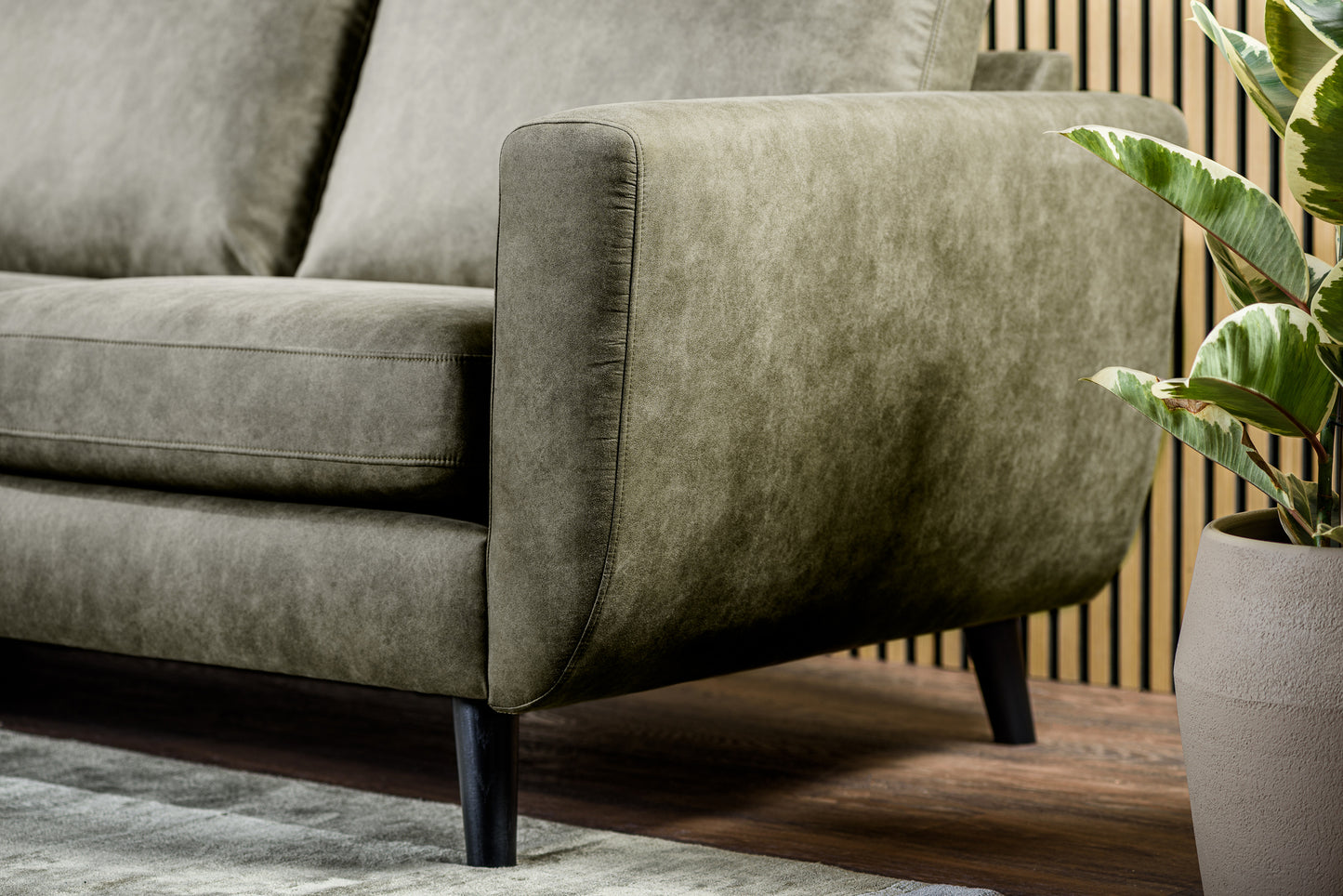 3-zitsbank CL L+R, stof Savannah S156 groen