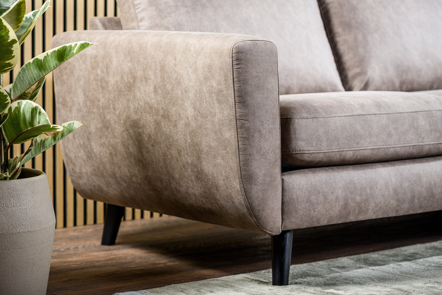3-zitsbank CL L+R, stof Savannah S520 taupe