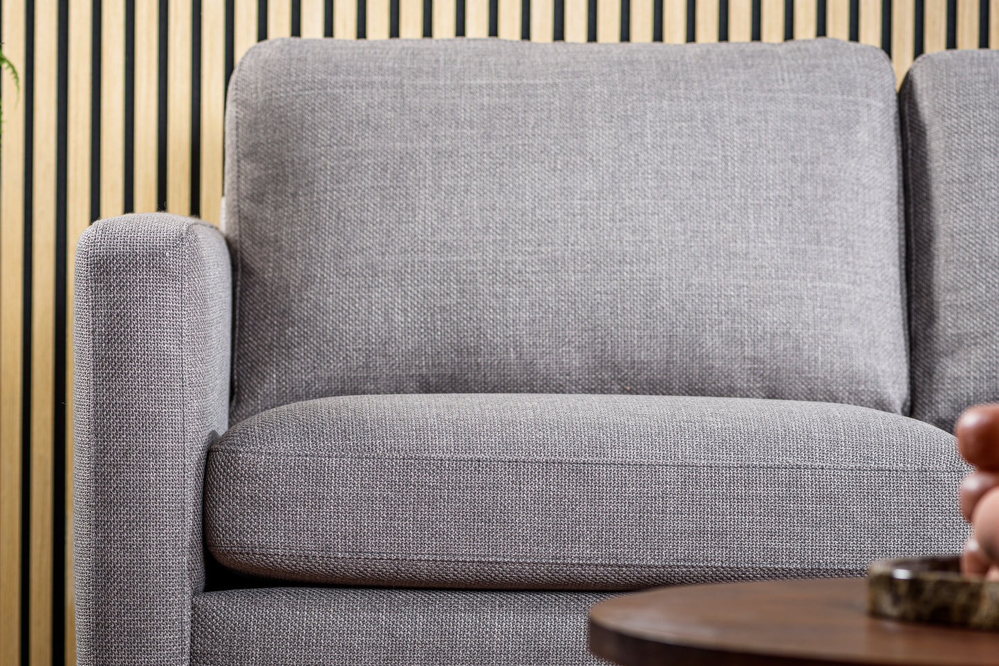 3-zitsbank CL L+R, stof Woven, W520 taupe