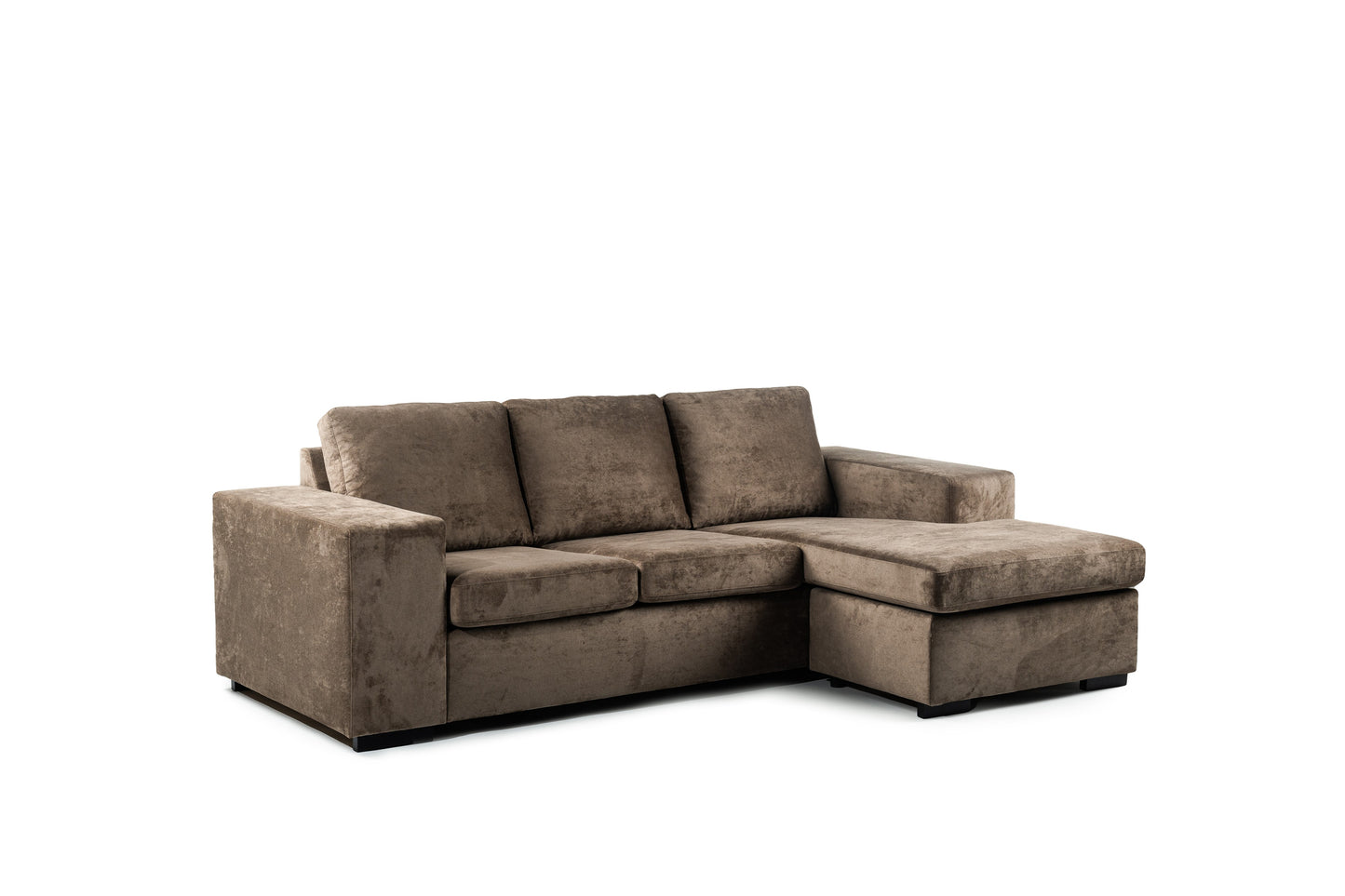 3-zitsbank CL L+R, stof Hotel Chique, H430 bruin