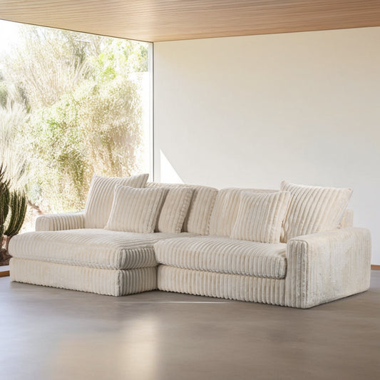 3-zitsbank CL L+R, stof Vito 23, D460 beige