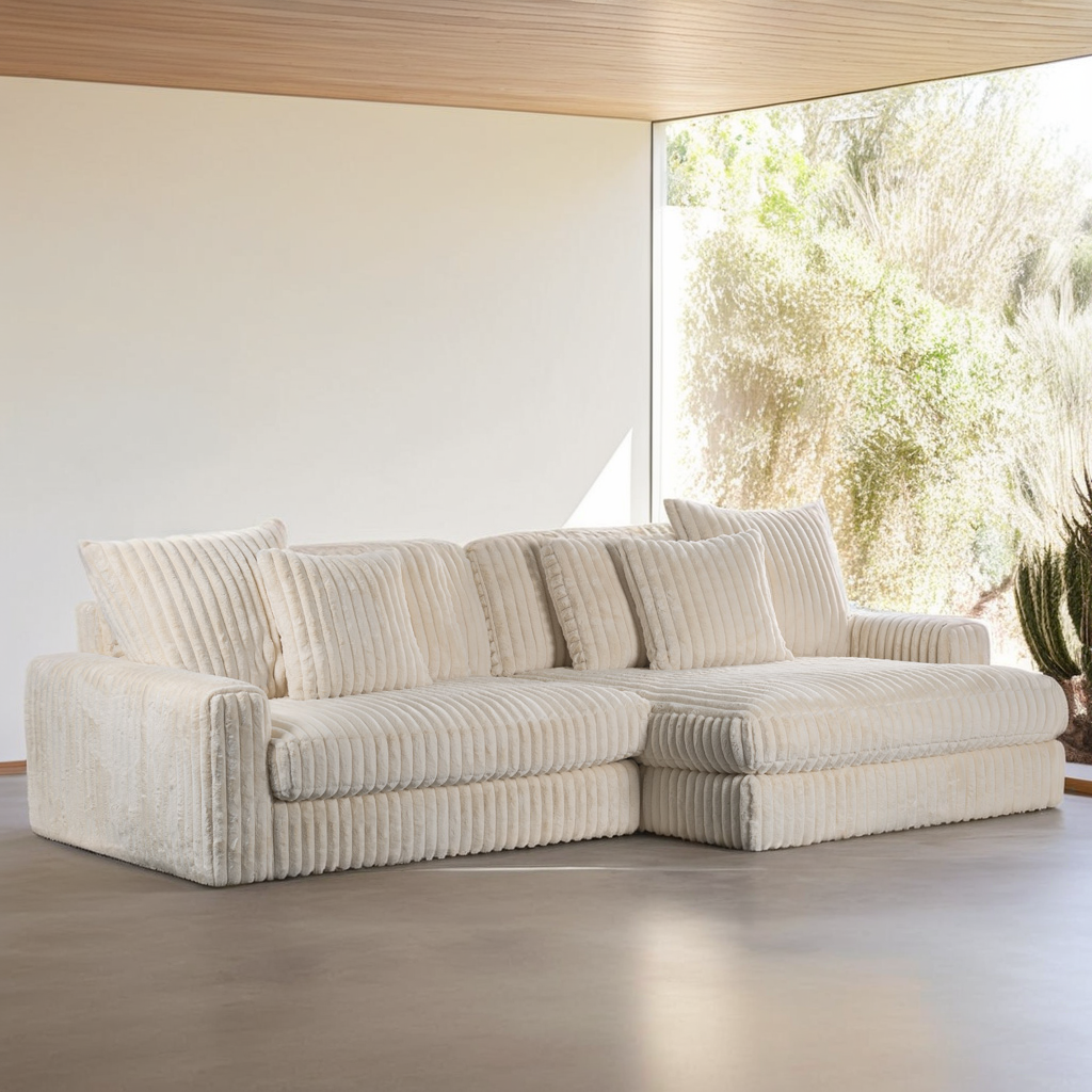 3-zitsbank CL L+R, stof Vito 23, D460 beige