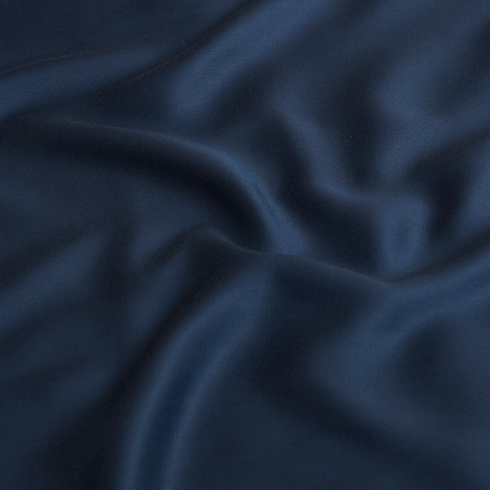 Coco & Cici - Tencel-satijn hoeslaken 70 x 145 cm - 1-persoons beddengoed - kinderbeddengoed - Lyocell - hypoallergeen & extra zacht - donkerblauw