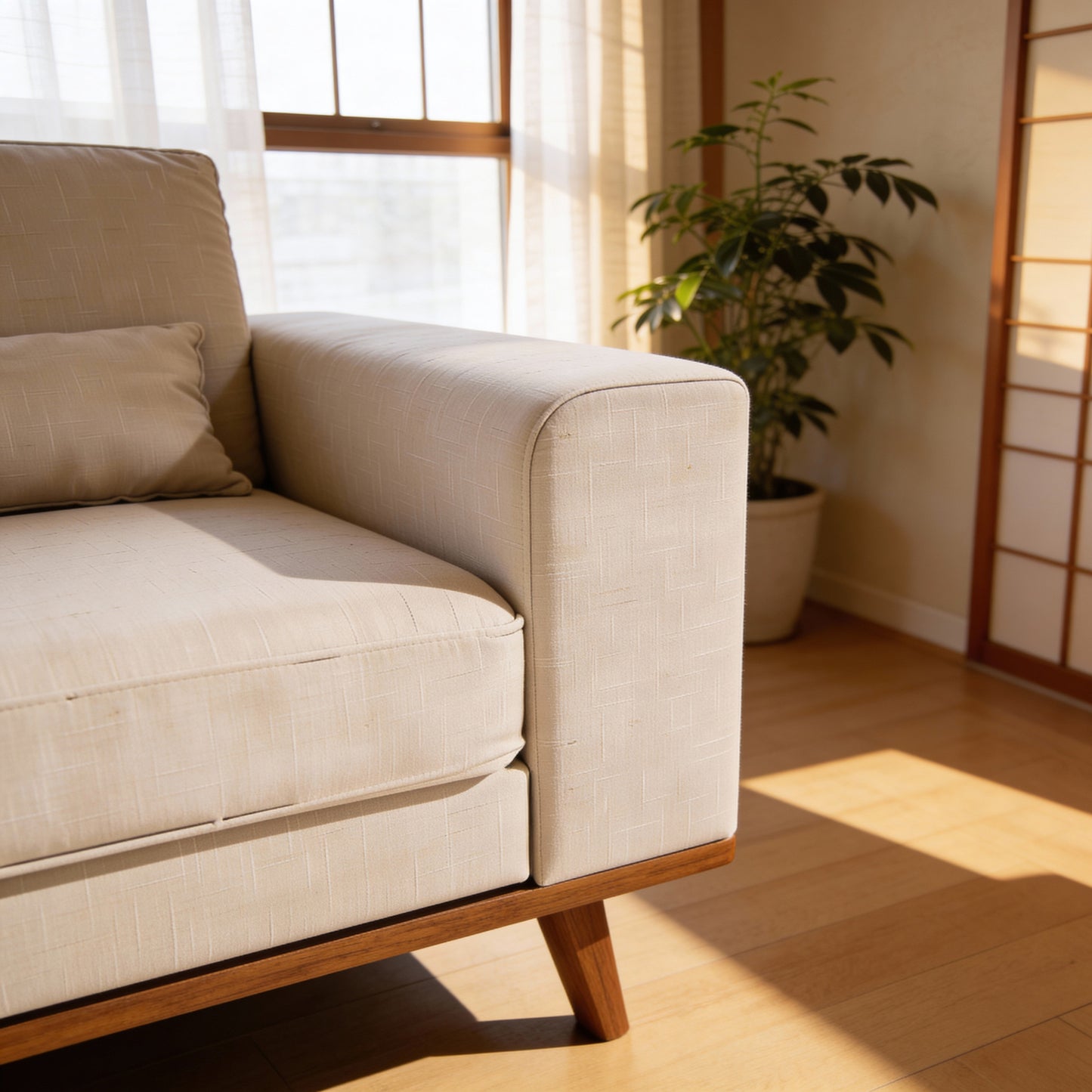 Japandi, 1-zitsfauteuil, stof Grande 03, G460 beige