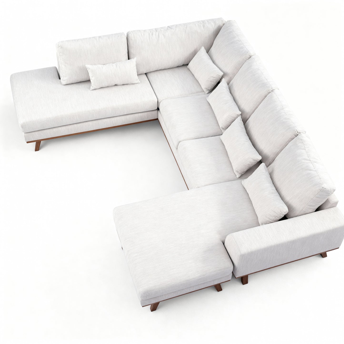 Japandi, 3-zits hoek links, stof Melva 02, M460 beige