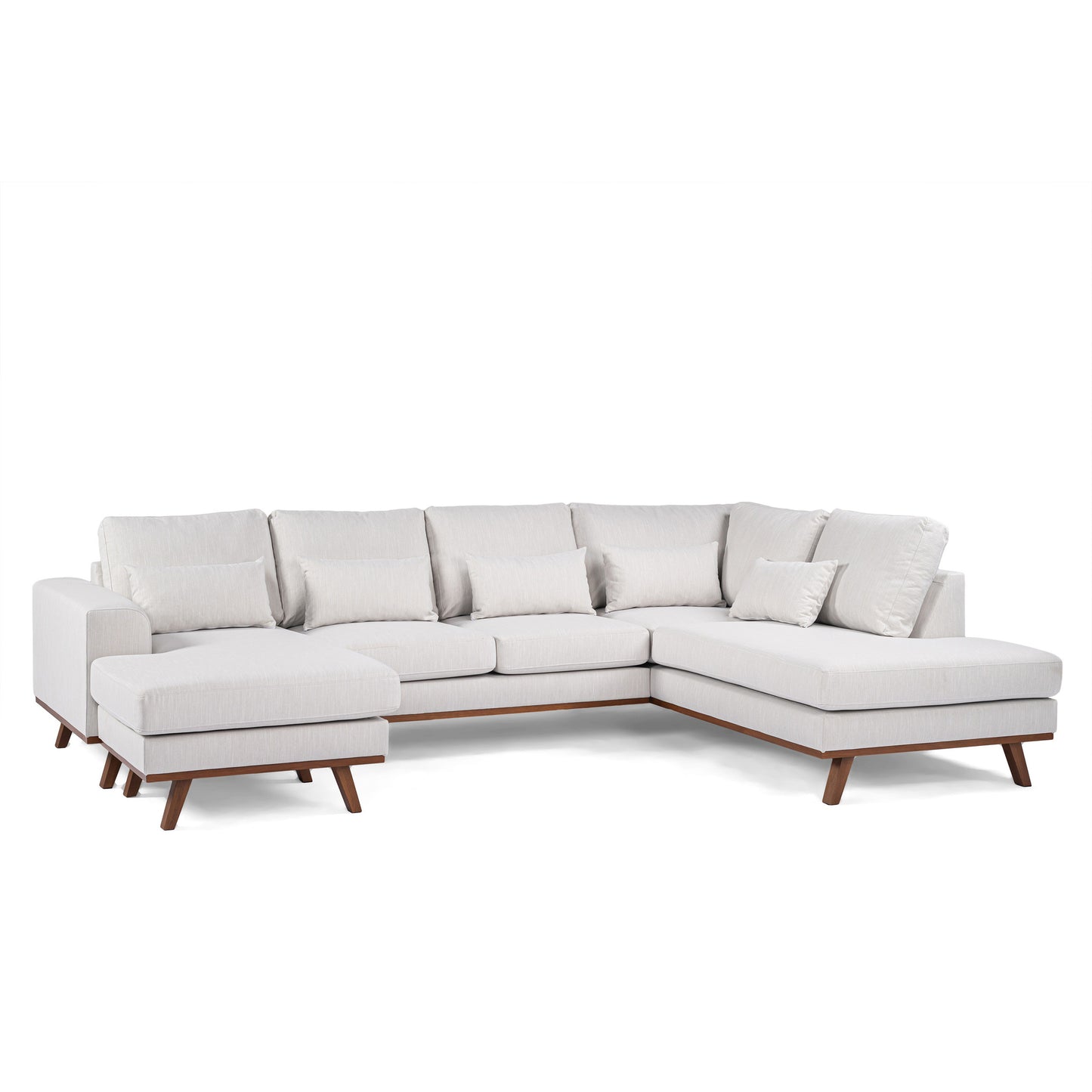 Japandi, 3-zits hoek rechts CL, stof Melva 02, M460 beige