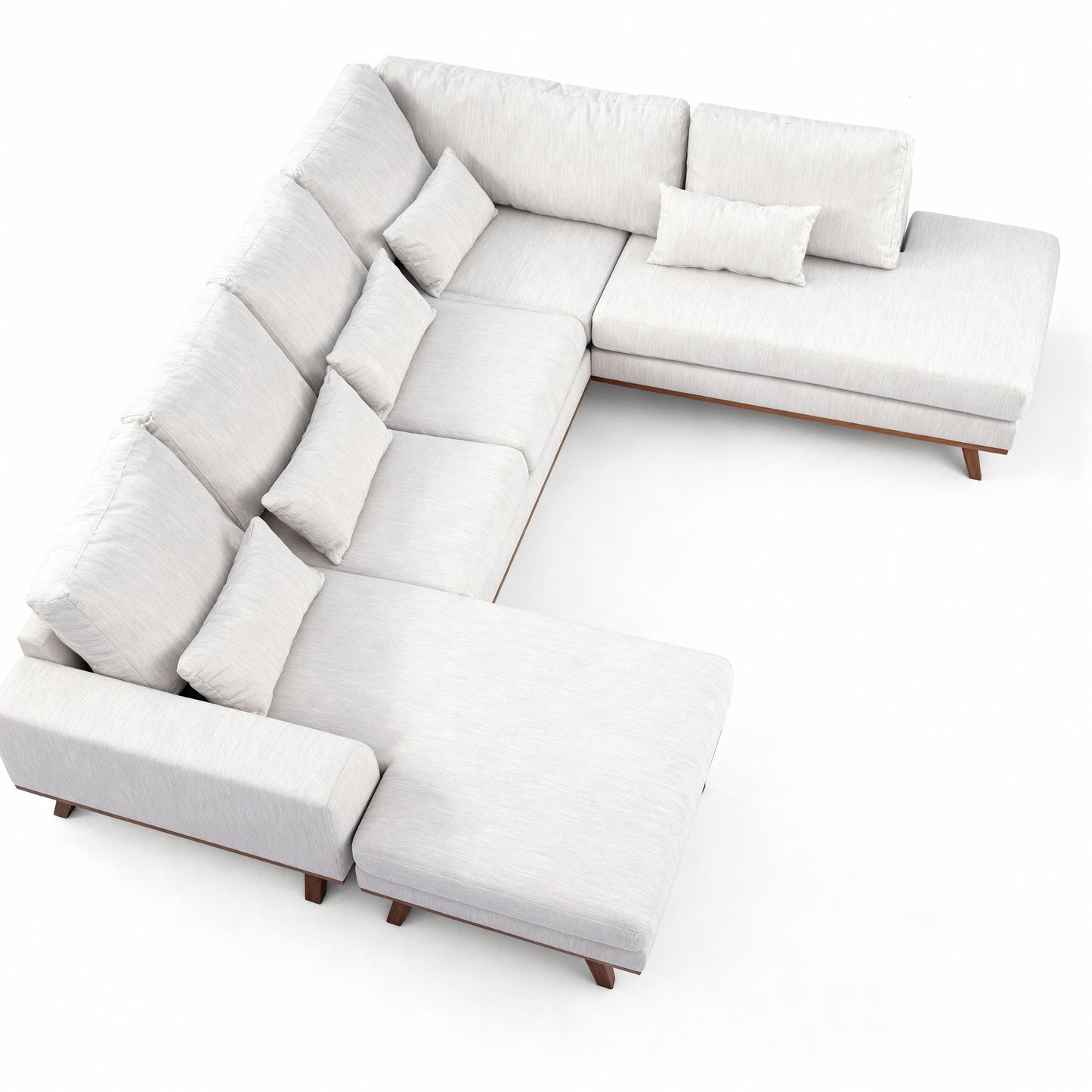 Japandi, 3-zits hoek rechts CL, stof Melva 02, M460 beige