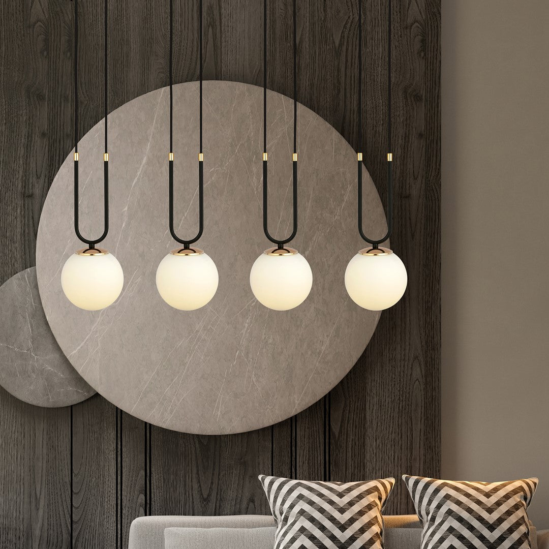 GLAM 4 ZWART/OPAAL