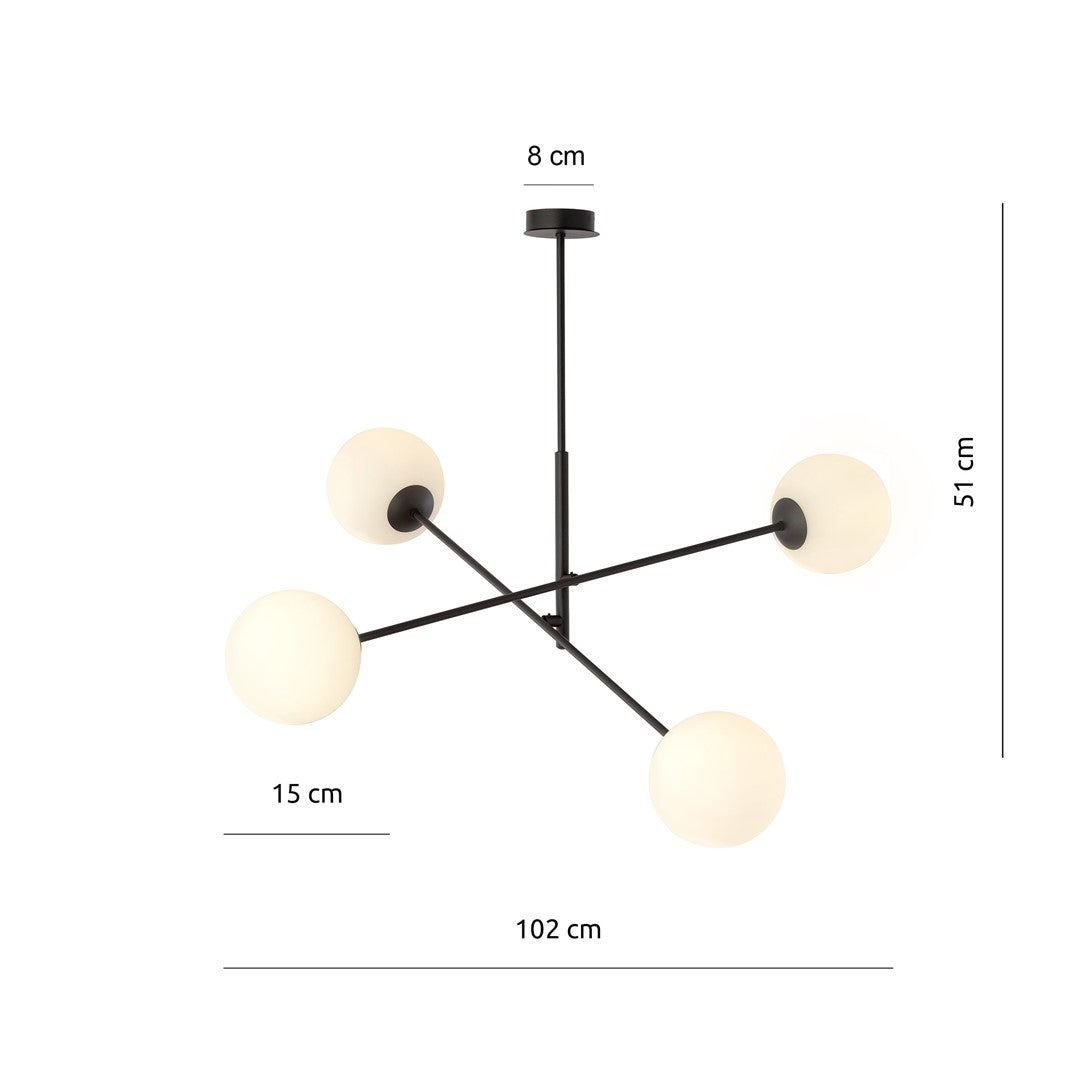 LINEAIR 4 ZWART/OPAAL