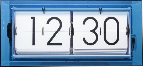 Tafelklok - 36 cm - Acryl - Flipklok - 'Big Flip Clear'