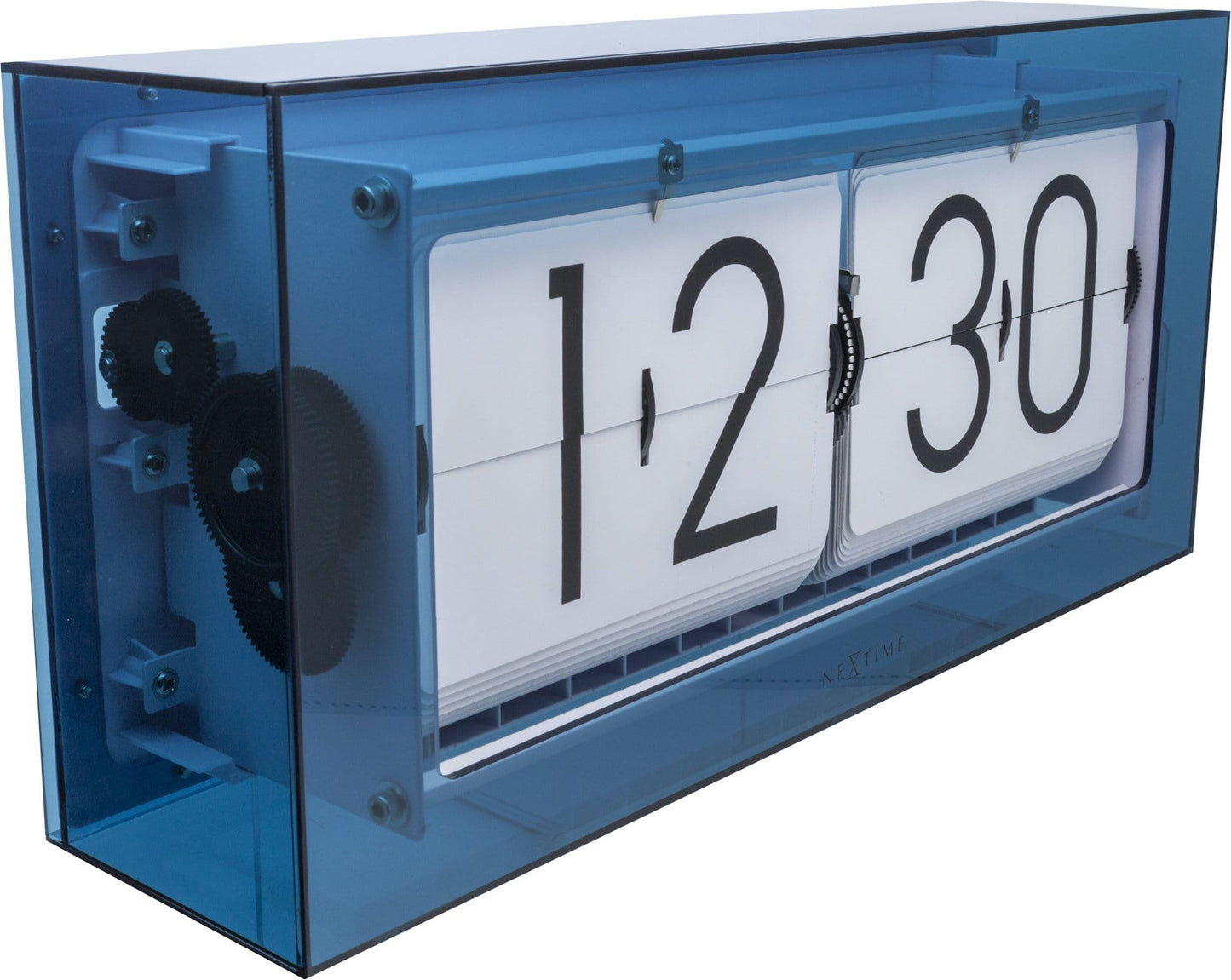 Tafelklok - 36 cm - Acryl - Flipklok - 'Big Flip Clear'