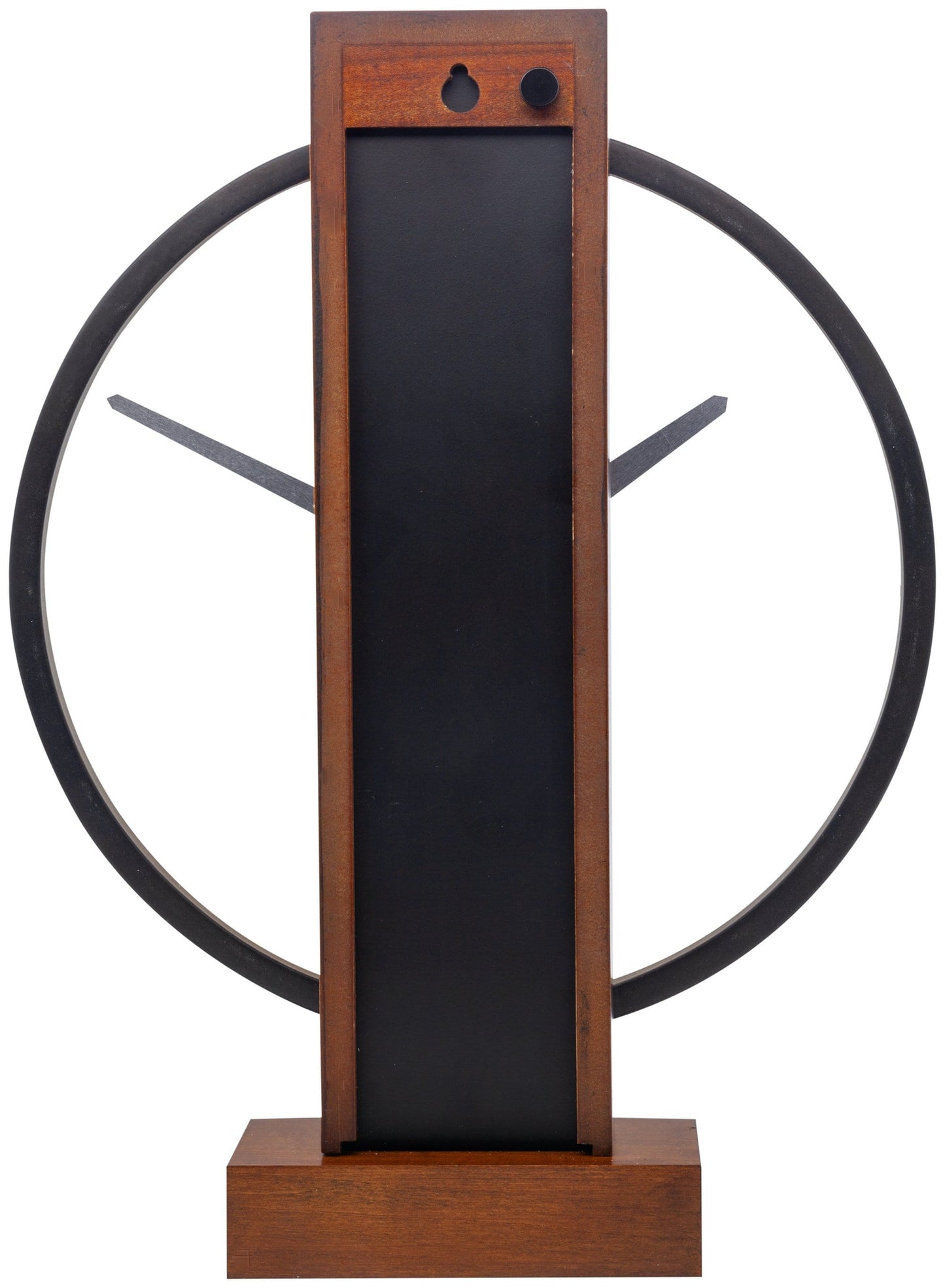 Tafel-/wandklok - 34 x 27 cm - Hout/staal - 'Carl Small'