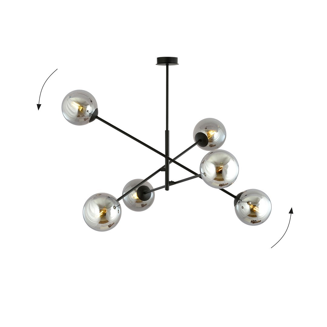 LINEAR 6 ZWART/GRAFIET