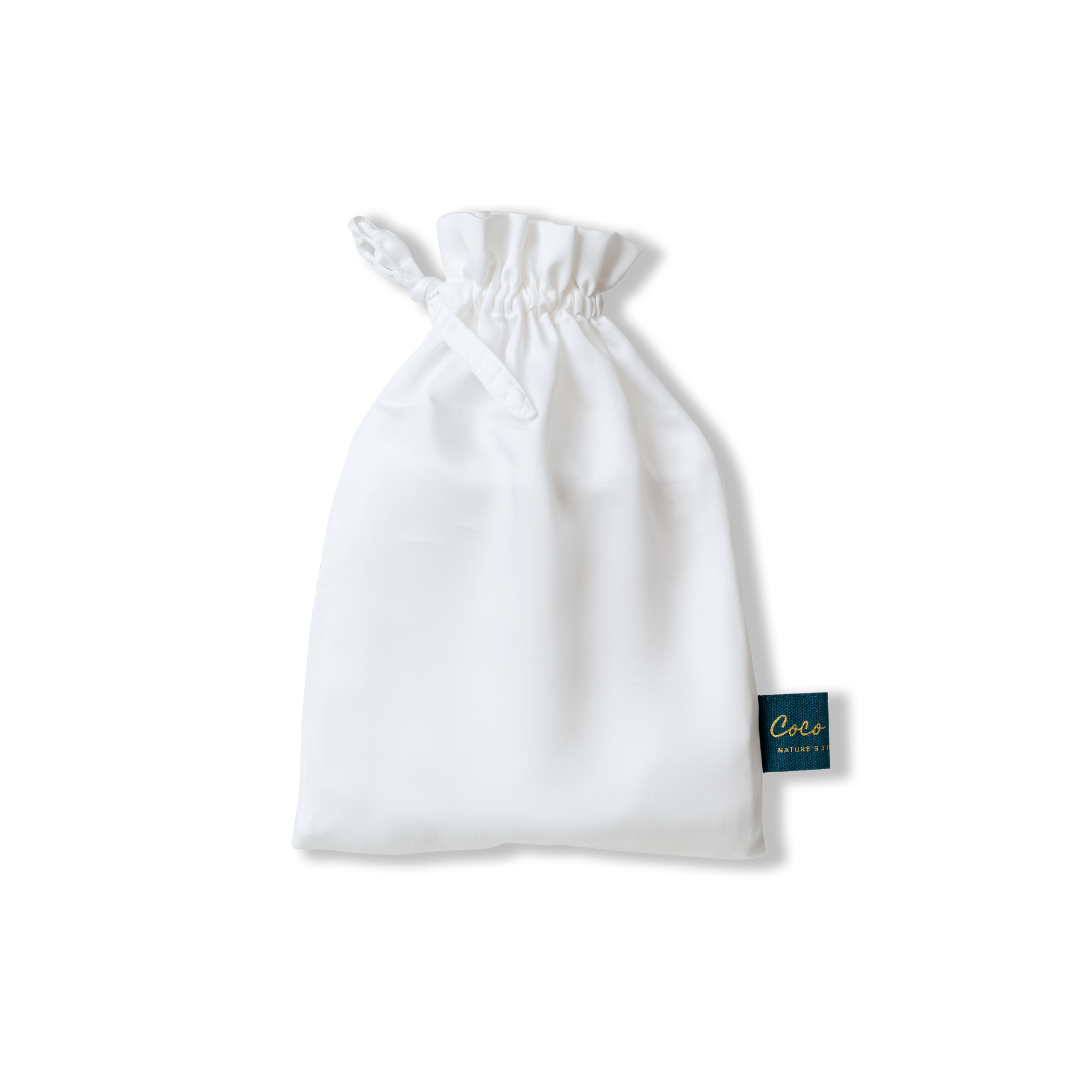 Witte bamboe kussensloop