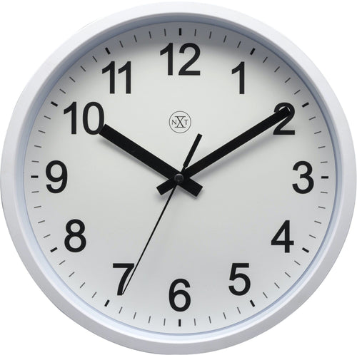 Wandklok - 25,5 cm - Plastic - 'Robuust'