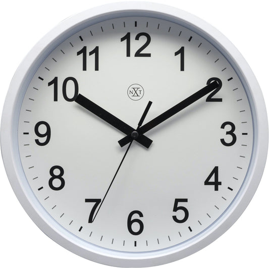 Wandklok - 25,5 cm - Plastic - 'Robuust'