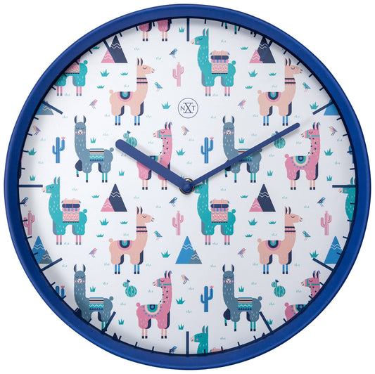 Wandklok - 30 cm - Plastic - 'Alpaca'