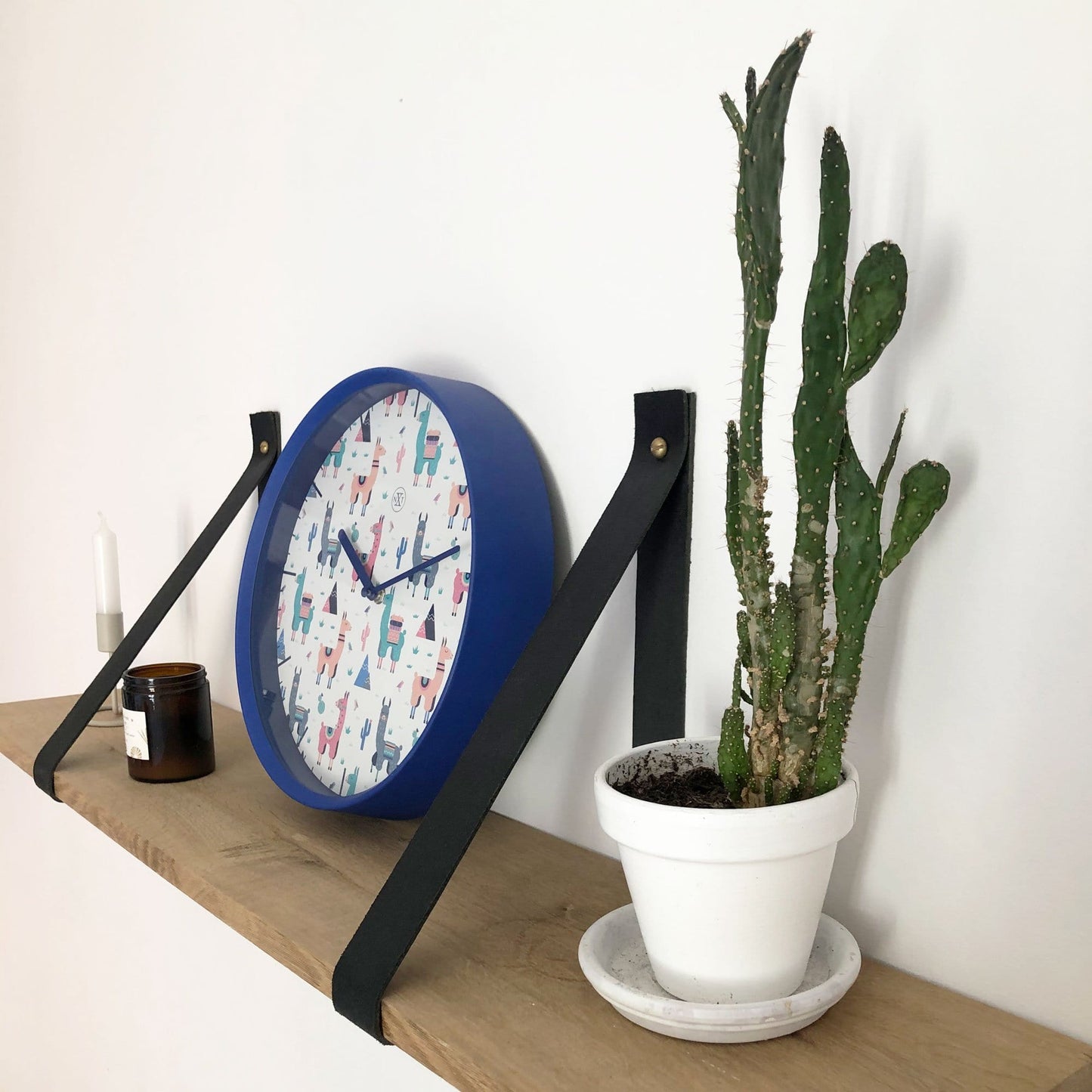 Wandklok - 30 cm - Plastic - 'Alpaca'