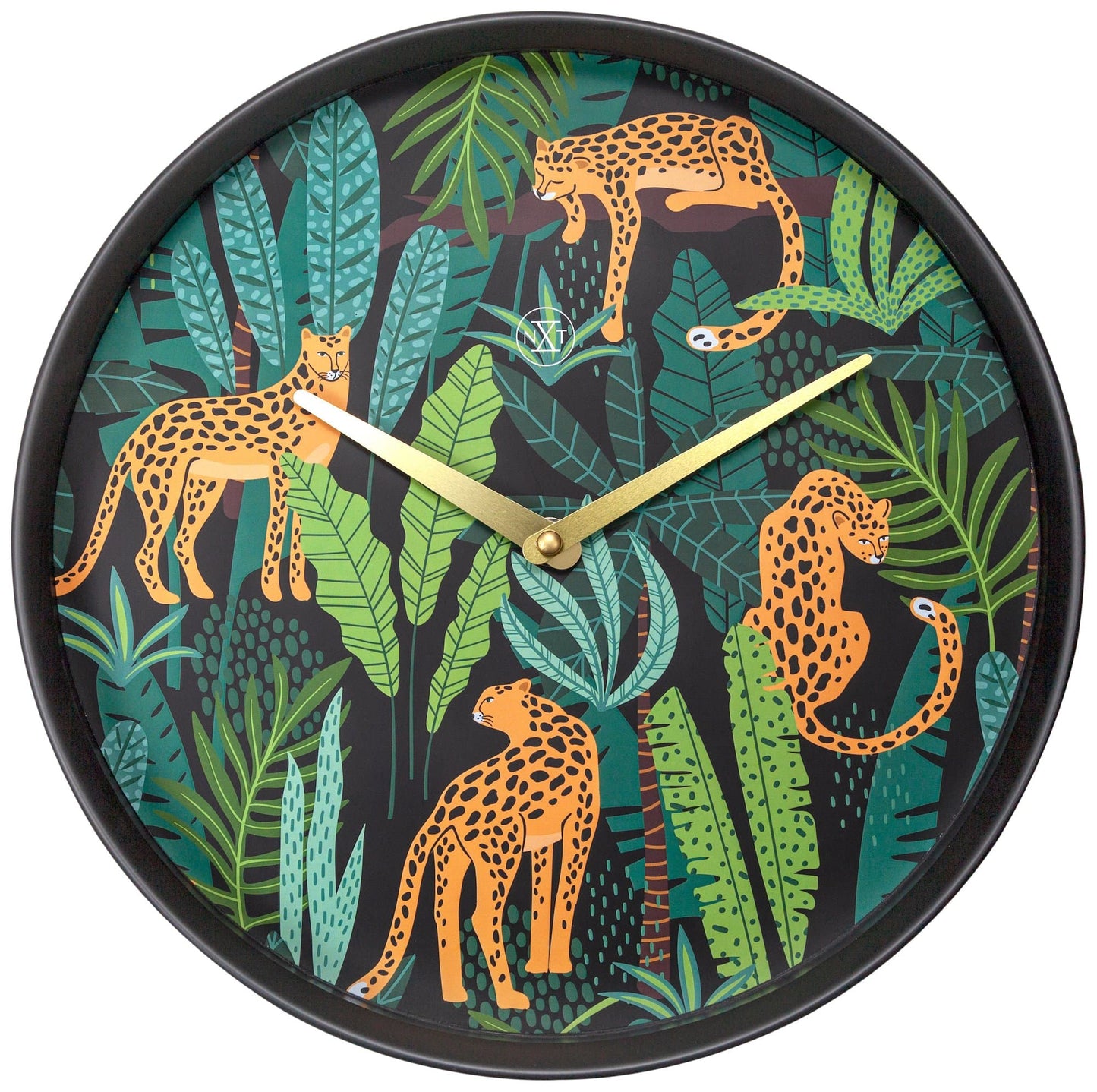 Wandklok - 30 cm - kunststof - 'Urban Jungle'