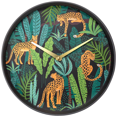 Wandklok - 30 cm - kunststof - 'Urban Jungle'