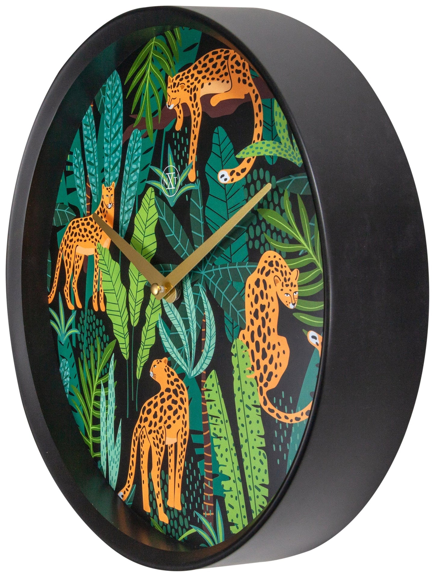 Wandklok - 30 cm - kunststof - 'Urban Jungle'