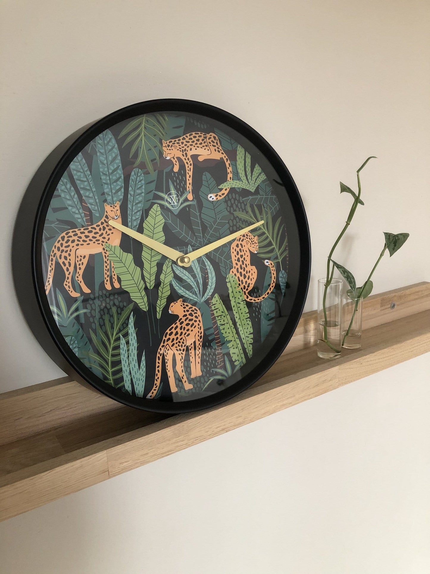 Wandklok - 30 cm - kunststof - 'Urban Jungle'