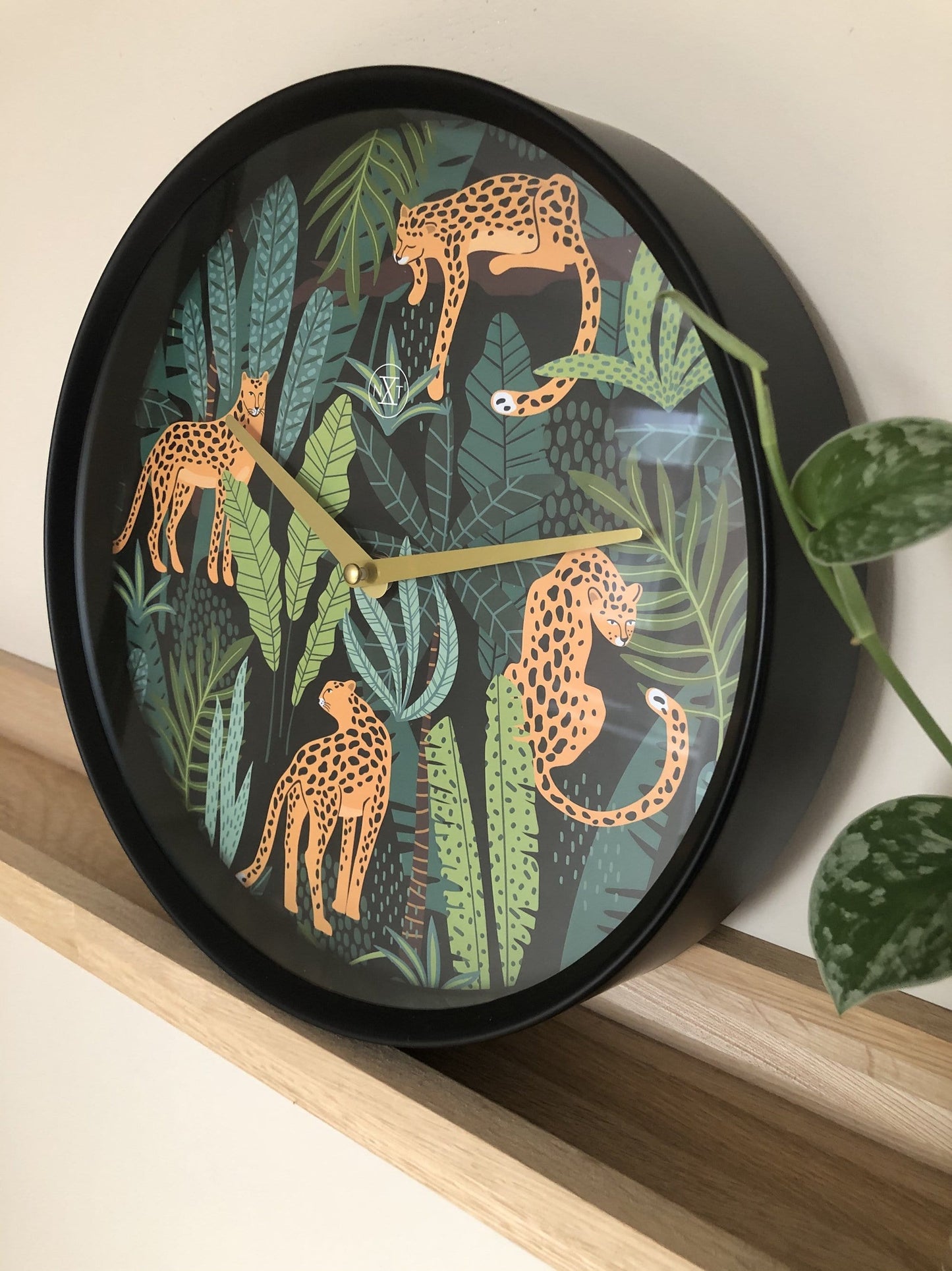 Wandklok - 30 cm - kunststof - 'Urban Jungle'