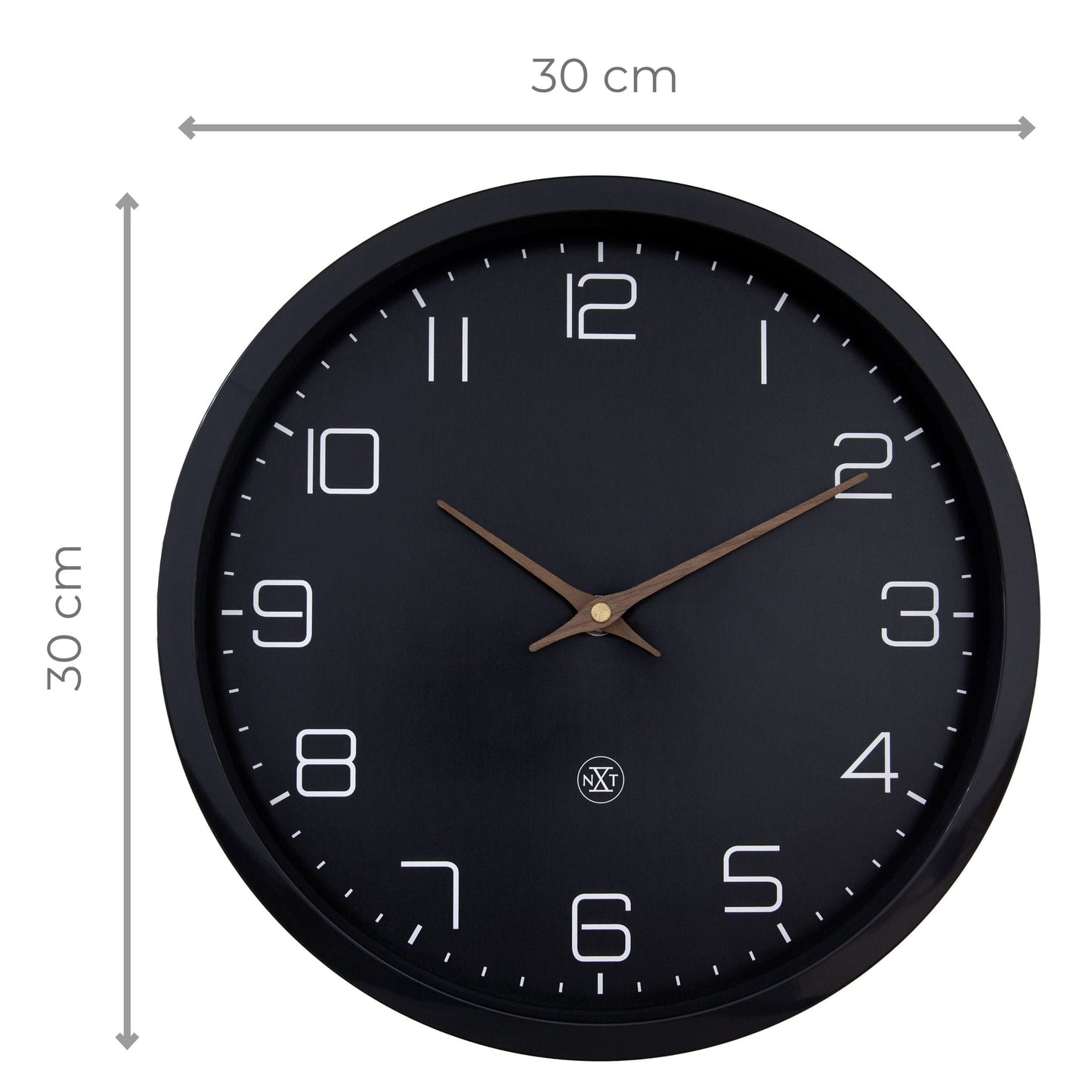 Wandklok 30 cm - geruisloos - papier & bioplastic - nXt 'Eco'