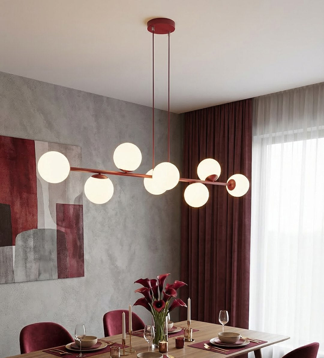 MAGNUS 8 BORDEAUXROOD OPAAL