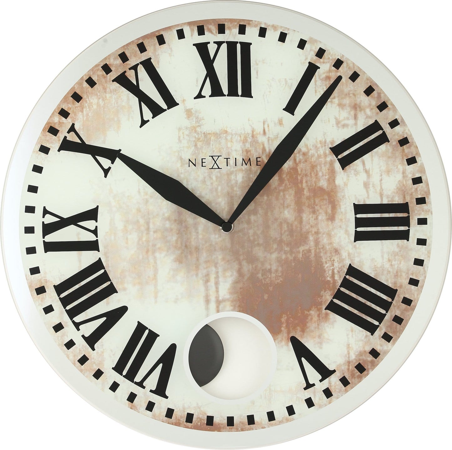 Wandklok - 43 x 4,2 cm - Glas - 'Romana'