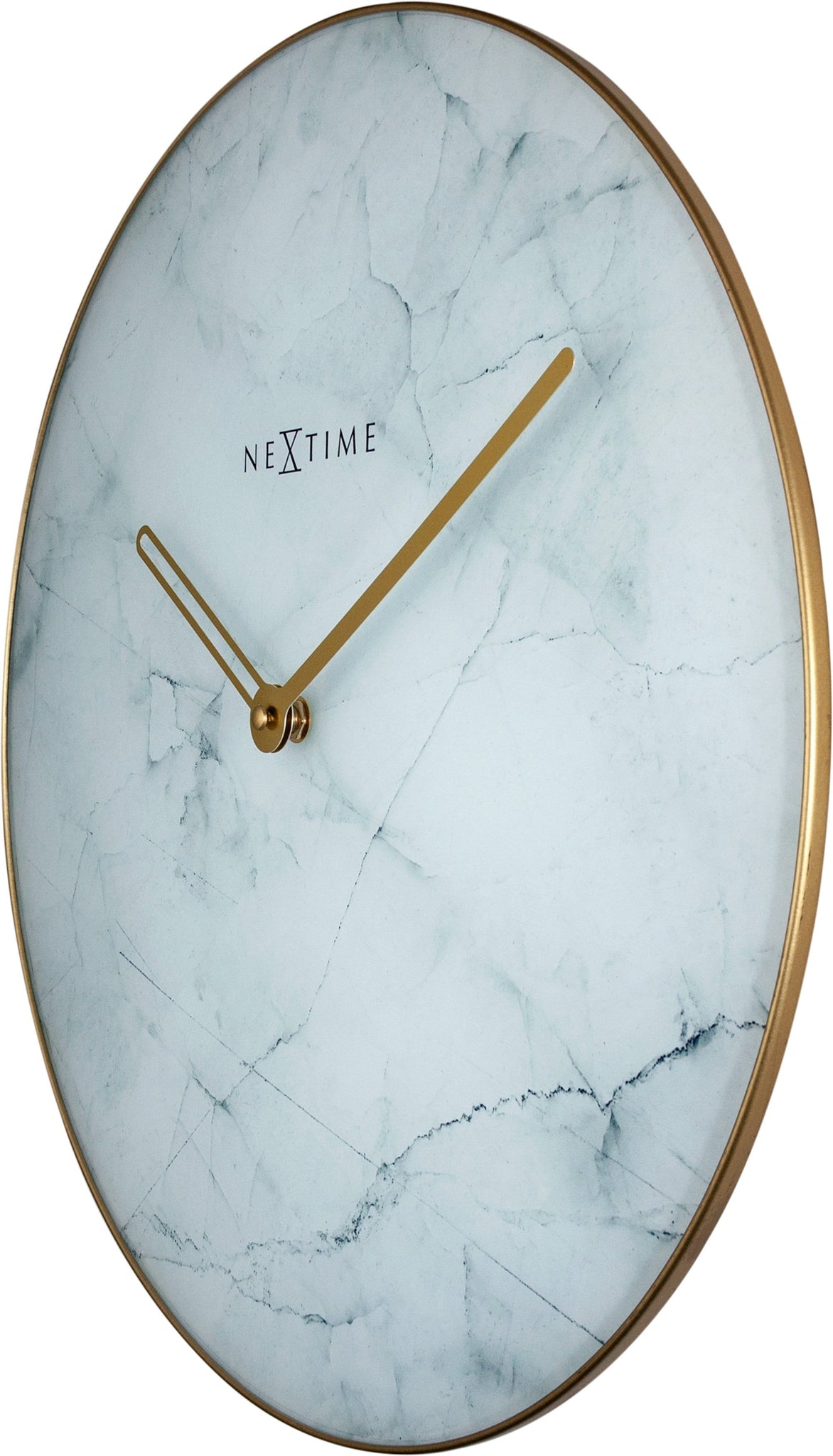 Wandklok - 40 cm - Glas / Metaal - 'Marmer'