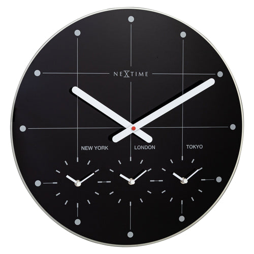 Wandklok 43 cm - Stil - Glas - "Big City"