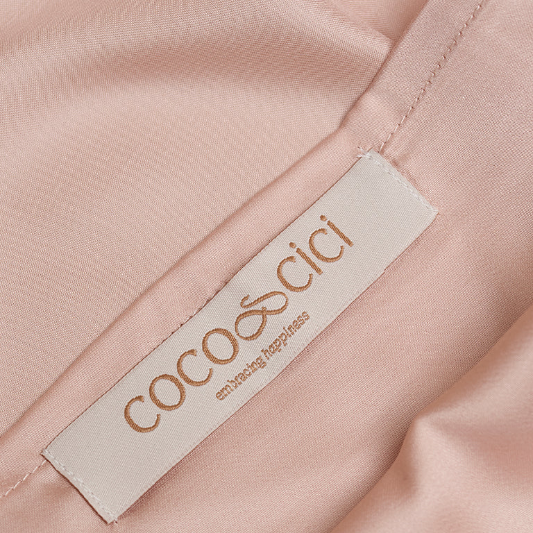 Coco & Cici - Eco Bamboe Kussensloop Poederperzik - 1 kussensloop 50x75 zonder volant