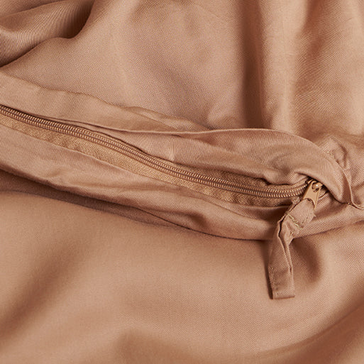 Coco & Cici - Tencel-twill dekbedovertrek 100 x 135 cm - 1-persoons beddengoed - kinderbeddengoed - Lyocell - hypoallergeen en extra zacht - perzik