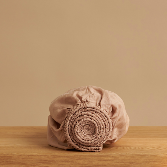 Coco & Cici - TENCEL - Twill hoeslaken perzik - 180x220x30
