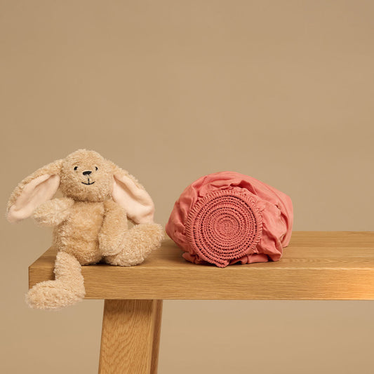 Coco & Cici - Kinderen - Hoeslaken TENCEL Keper Roze - 60x120x15