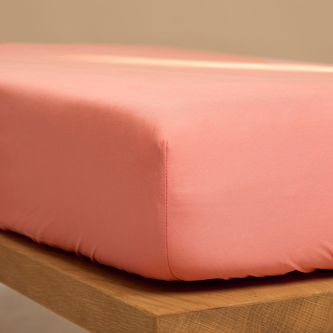 Coco & Cici - Kinderen - Hoeslaken TENCEL Keper Roze - 60x120x15