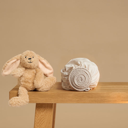 Coco & Cici - Kinder - Hoeslaken TENCEL Keper Beige - 70x145x15