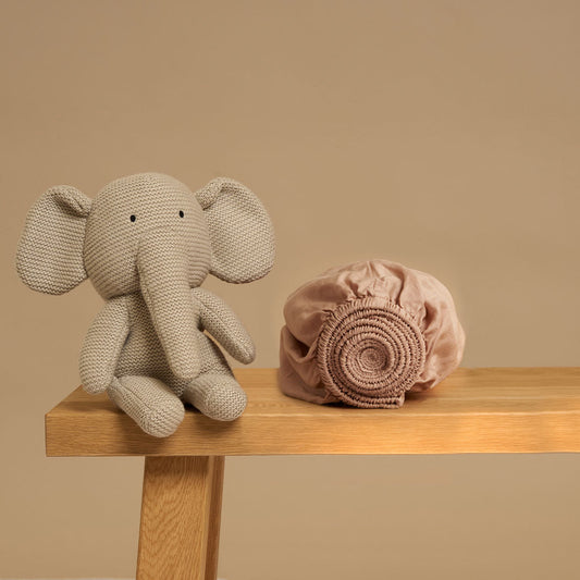 Coco & Cici - Kinderen - Hoeslaken TENCEL Twill Perzik - 90x200x30