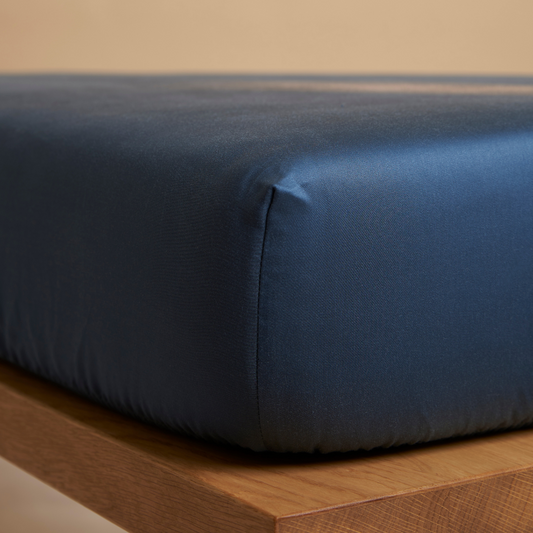 Coco & Cici - TENCEL Twill Hoeslaken Donkerblauw - 180x210x30