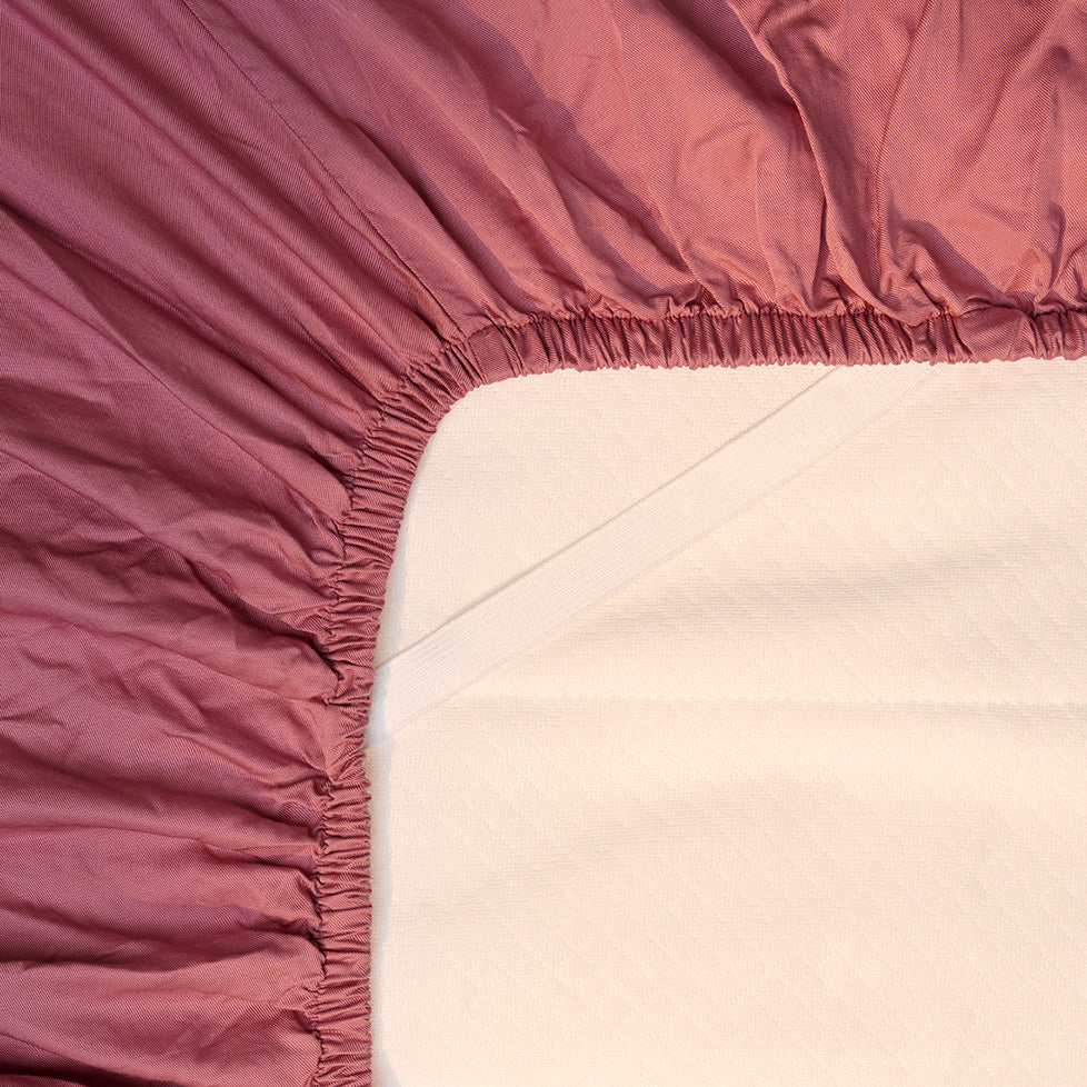 Coco & Cici - TENCEL Twill Hoeslaken Oudroze - 180x200x30