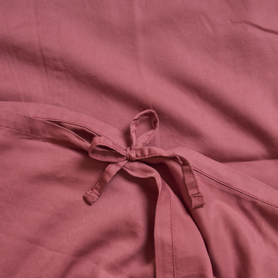 Coco & Cici - TENCEL Twill Dekbedovertrek Oudroze | + 2 kussenslopen 60x70