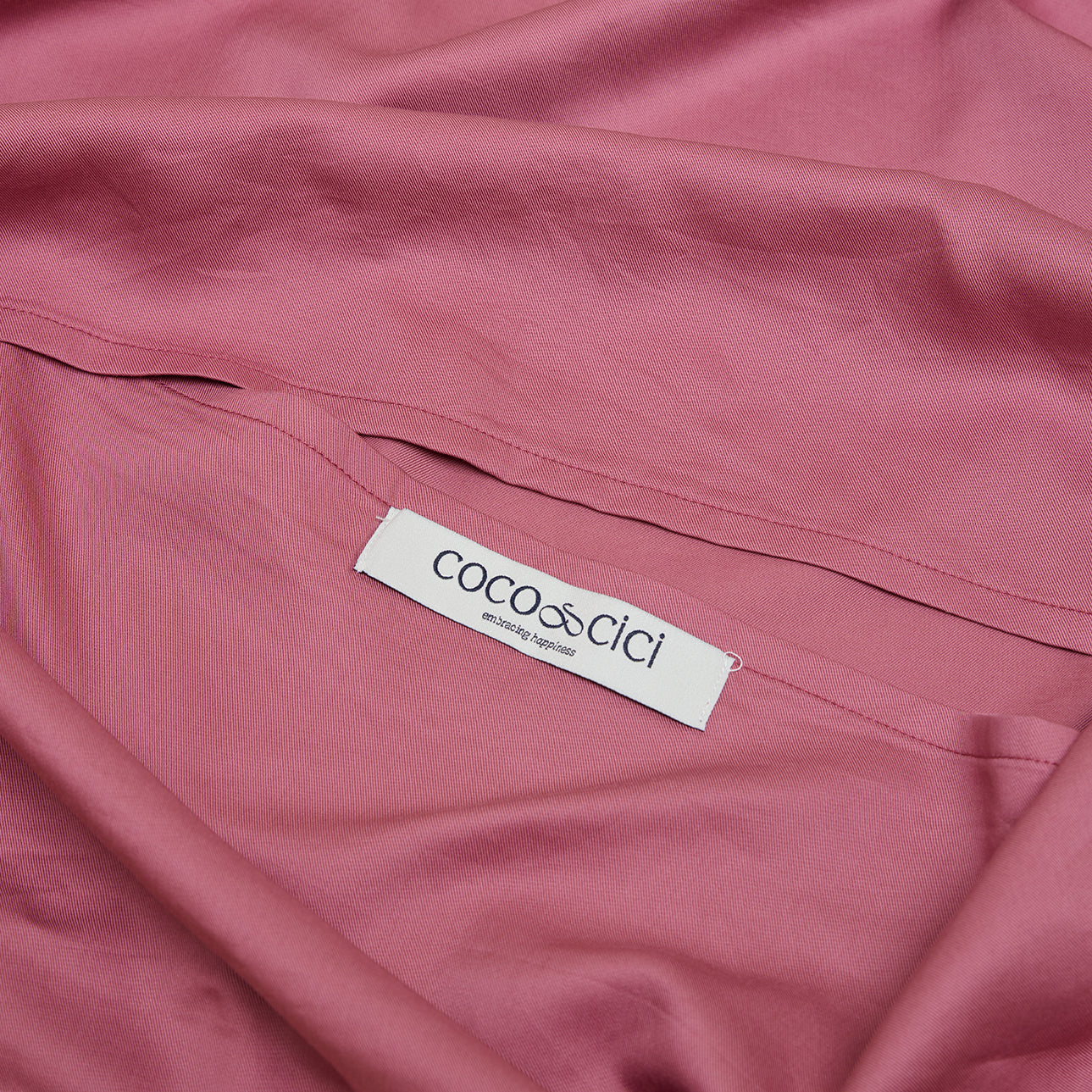 Coco & Cici - TENCEL keper kussensloop poederroze - 1 kussensloop 60x70