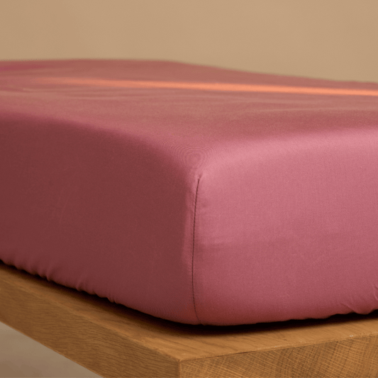 Coco & Cici - TENCEL Twill Hoeslaken Stofroze - 90x200x30