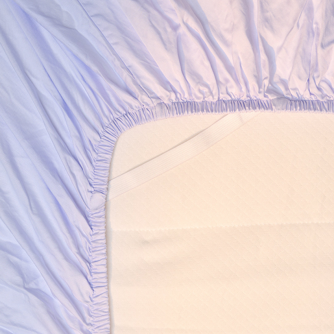 Coco & Cici - TENCEL Twill Hoeslaken Lavendelblauw - 160x200x30