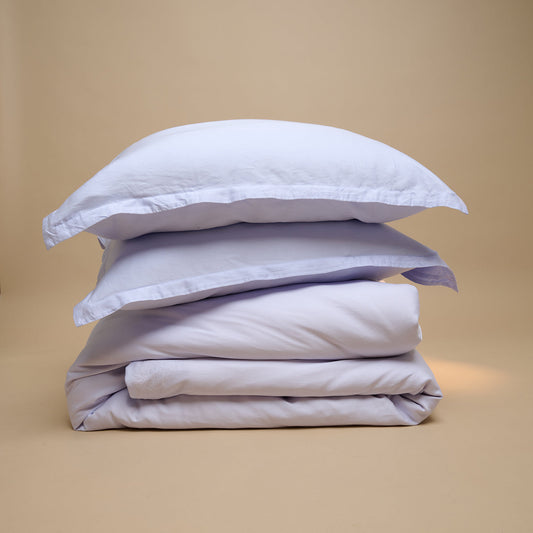 Coco & Cici - TENCEL Twill Dekbedovertrek Lavendelblauw | + 2 kussenslopen 60x70